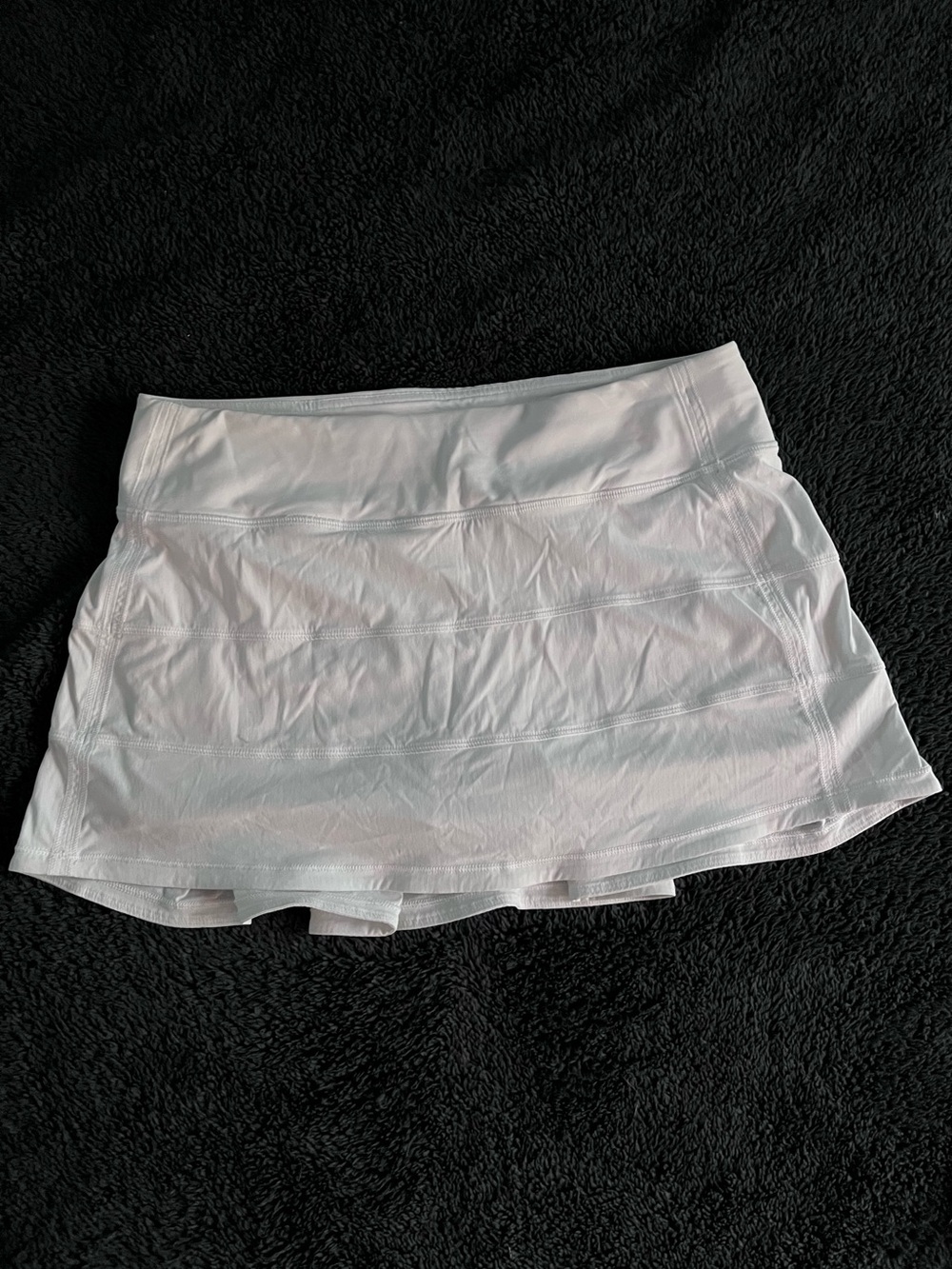 Lululemon White Athletic Skort - Layered Tennis Skirt